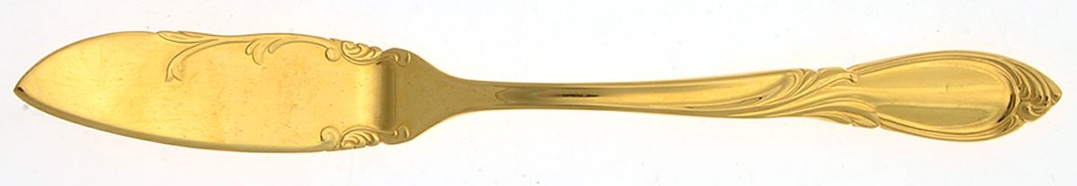 Cache-24k (Gold Electroplate) Flat Handle Master Butter Knife by Yamazaki-1