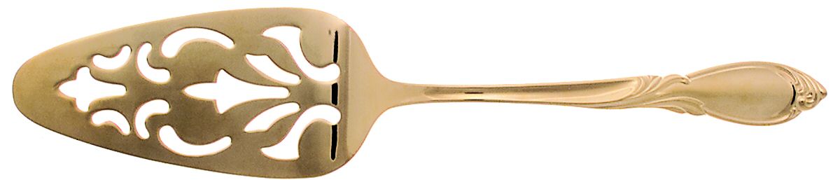 Cache-24k (Gold Electroplate) Pierced Solid Pastry Server by Yamazaki-1