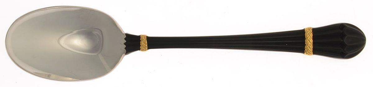 Carouselle-Black (Stainless, Gold Accent) Teaspoon by Yamazaki-1