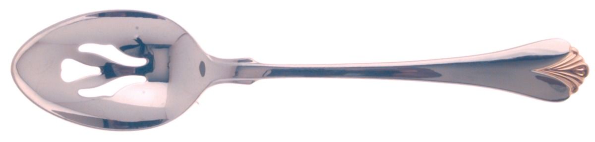 Cara (Stainless, Gold Accent) Pierced Tablespoon (Serving Spoon) by Yamazaki-1