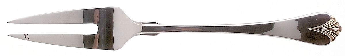 Cara (Stainless, Gold Accent) Large Solid Cold Meat Serving Fork by Yamazaki-1