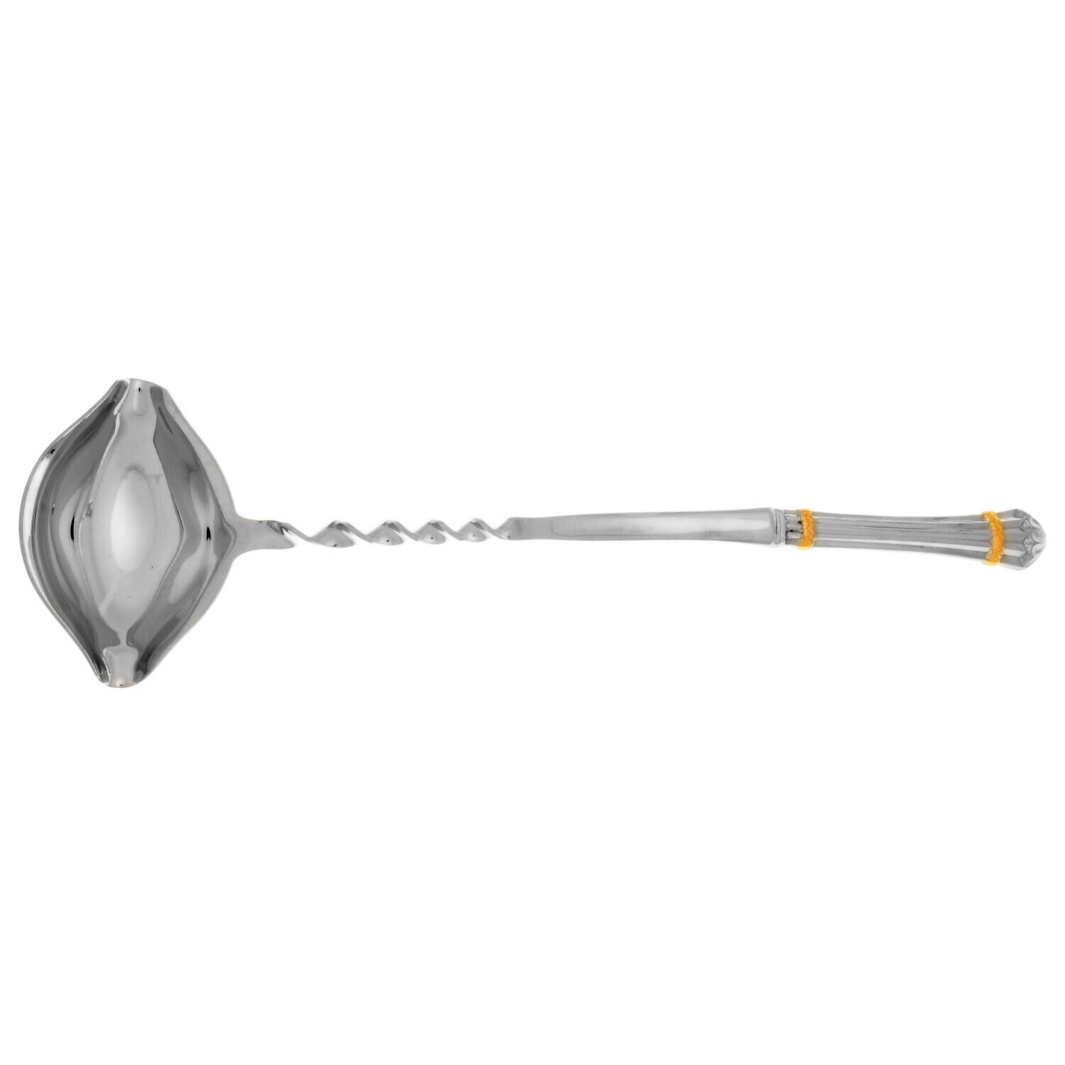 Carouselle-Gold (Stainless, Gold Accent) Punch Ladle with Stainless Bowl HC by Yamazaki-1