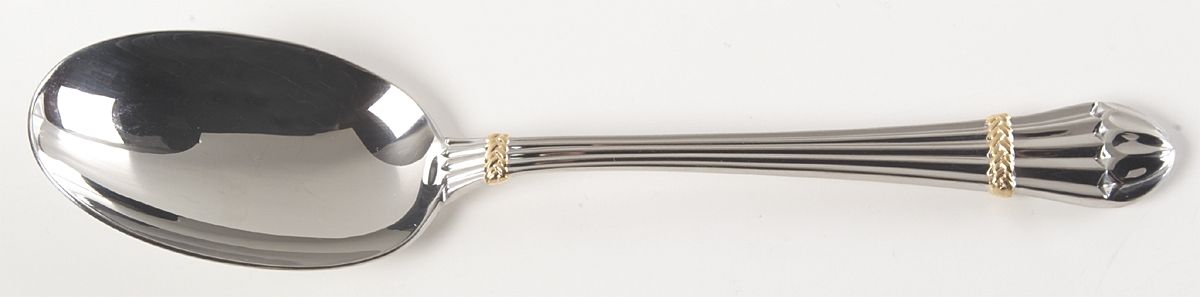 Carouselle-Gold (Stainless, Gold Accent) Tablespoon (Serving Spoon) by Yamazaki-1