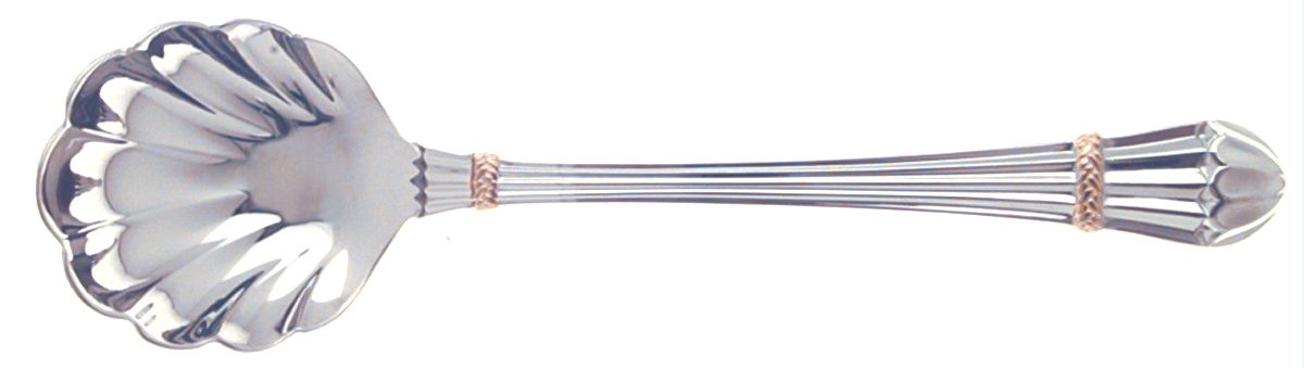 Carouselle-Gold (Stainless, Gold Accent) Sugar Shell Spoon by Yamazaki-1