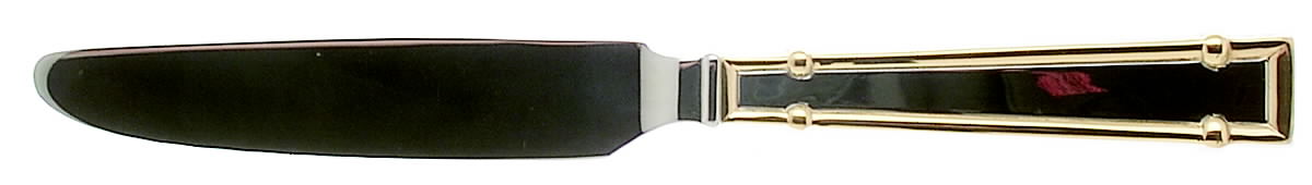 Cartouche (Stainless, Gold Accent) New French Hollow Knife by Yamazaki-1