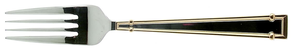 Cartouche (Stainless, Gold Accent) Individual Salad Fork by Yamazaki-1