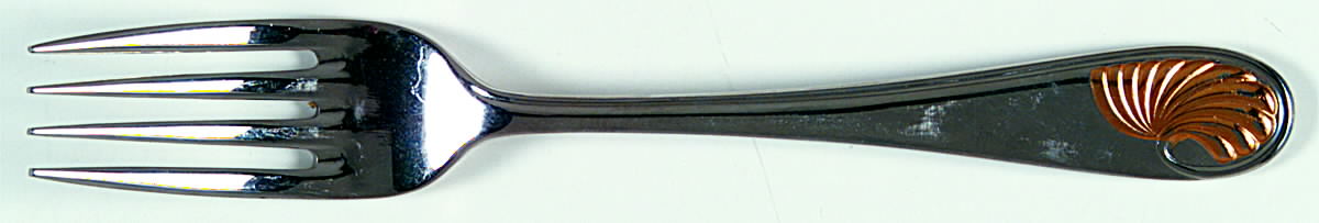 Celine (Stainless, Gold Accent) Individual Salad Fork by Yamazaki-1