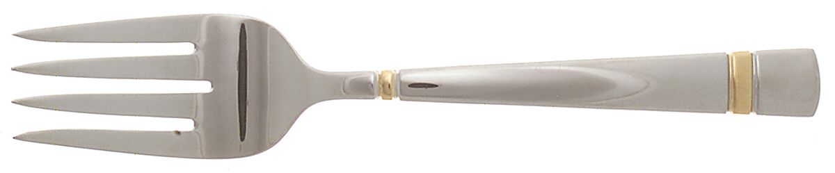 Chelsea-Gold Accent (Stainless, Glossy) Solid Serving Fork by Yamazaki-1