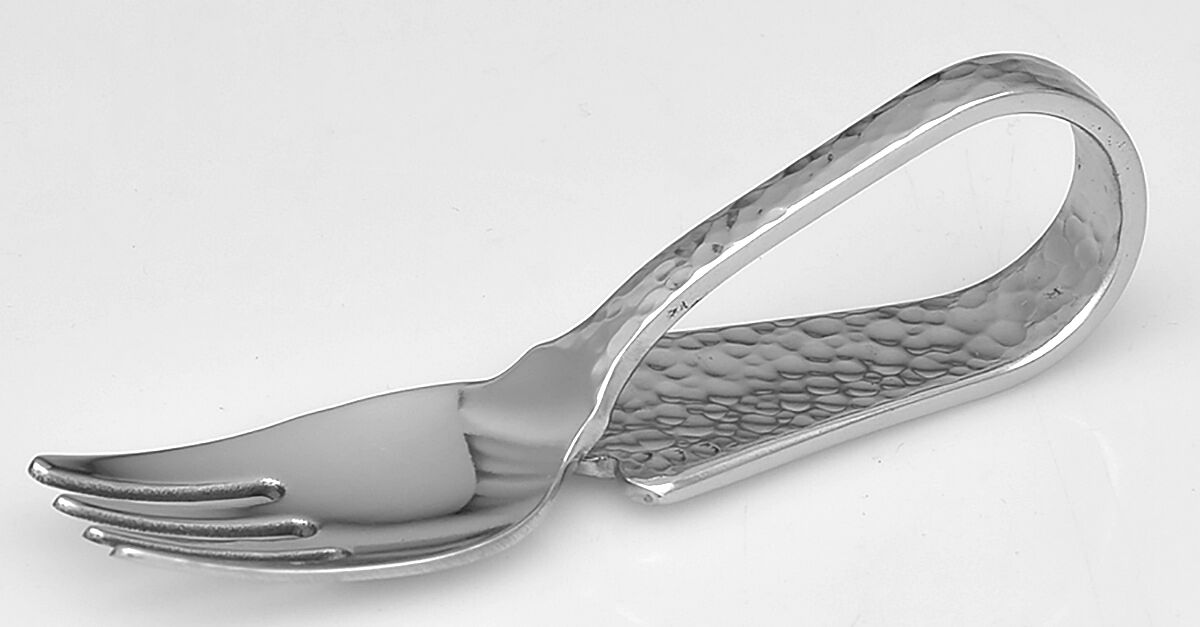 Country Hammersmith (Stainless) Baby Fork with Curved Handle HC by Yamazaki-1