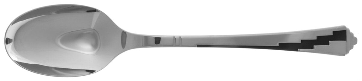 Dakota-Black (Stainless, Black Accent) Solid Serving Spoon by Yamazaki-1