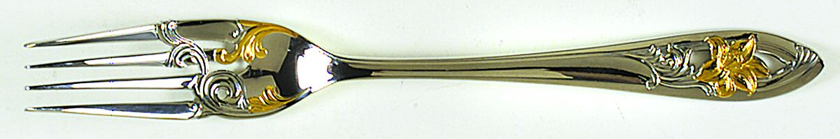 Essence (Stainless, Gold Accent) Fork by Yamazaki-1