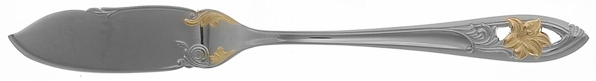 Essence (Stainless, Gold Accent) Flat Handle Master Butter Knife by Yamazaki-1