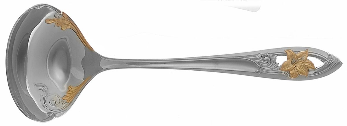 Essence (Stainless, Gold Accent) Solid Gravy Ladle by Yamazaki-1