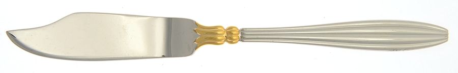 Eternity (Stainless, Gold Accent) Flat Handle Master Butter Knife by Yamazaki-1