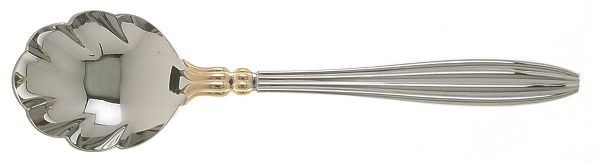 Eternity (Stainless, Gold Accent) Sugar Shell Spoon by Yamazaki-1