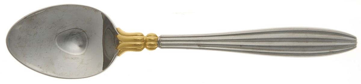 Eternity (Stainless, Gold Accent) Teaspoon by Yamazaki-1