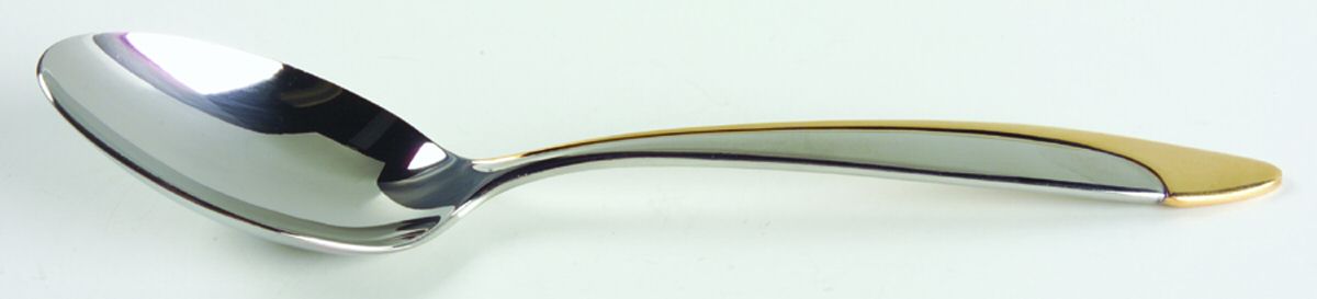 Filar-Gold (Stainless, Gold Accent) Tablespoon (Serving Spoon) by Yamazaki-1