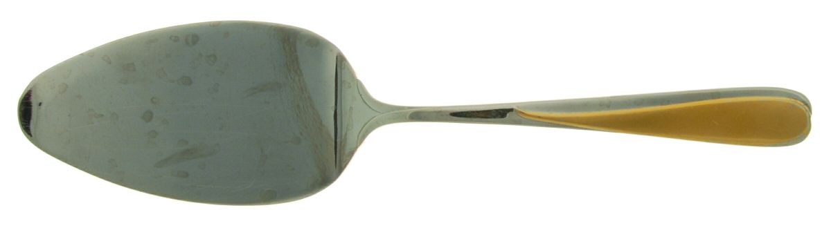 Florian (Stainless-Gold Accent) Solid Pastry Server by Yamazaki-1