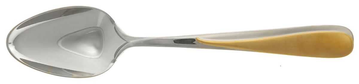 Florian (Stainless-Gold Accent) Teaspoon by Yamazaki-1