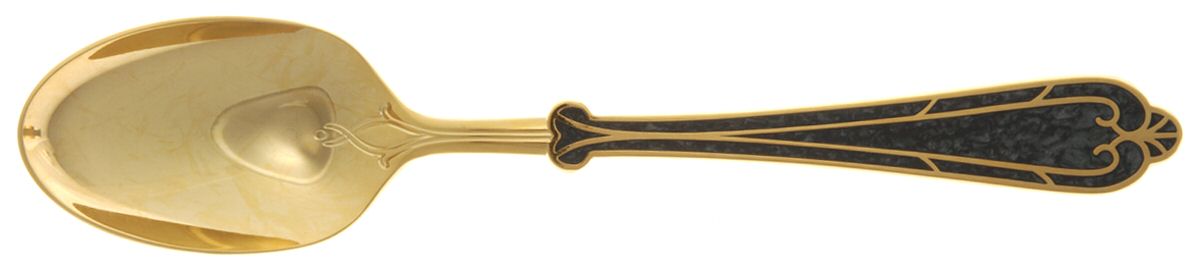 Fortissimo-Black (Gold Electroplate) Teaspoon by Yamazaki-1
