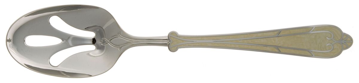 Fortissimo-Bone (Stainless, Bone) Pierced Tablespoon (Serving Spoon) by Yamazaki-1