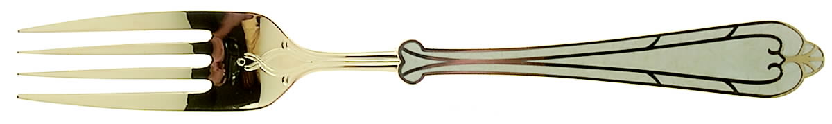 Fortissimo Bone (Gold Electroplate, Bone) Fork by Yamazaki-1