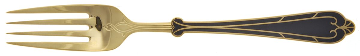 Fortissimo-Cobalt (Gold Electroplate) Individual Salad Fork by Yamazaki-1
