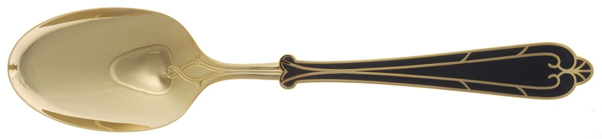 Fortissimo-Cobalt (Gold Electroplate) Tablespoon (Serving Spoon) by Yamazaki-1