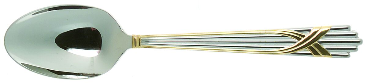 Fortuny (Stainless-Gold Accent) Teaspoon by Yamazaki-1