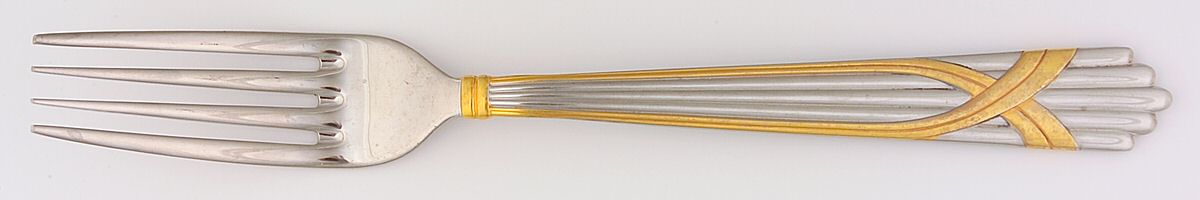 Fortuny (Stainless-Gold Accent) Fork by Yamazaki-1