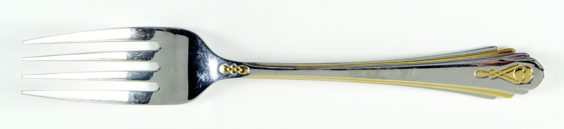 Harlow (Stainless, Gold Accent) Individual Salad Fork by Yamazaki-1