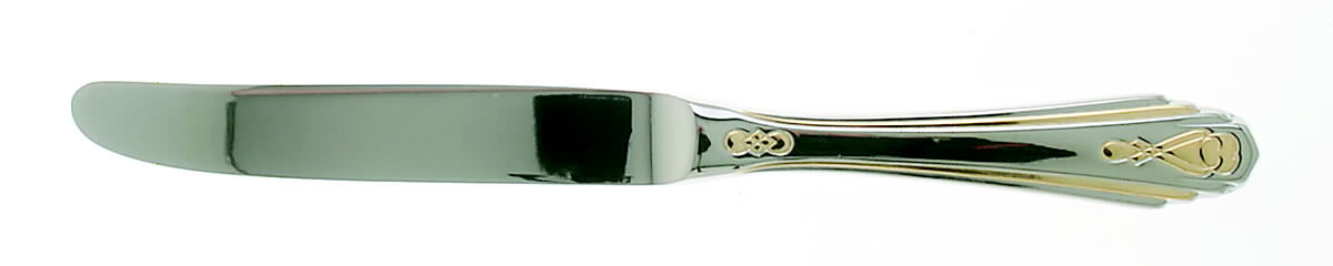 Harlow (Stainless, Gold Accent) Modern Hollow Knife by Yamazaki-1