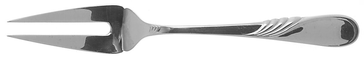 Hilary (Silverplate) Large Solid Cold Meat Serving Fork by Yamazaki-1