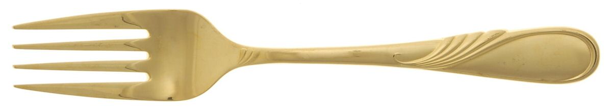 Hilary (Gold Electroplate) Individual Salad Fork by Yamazaki-1