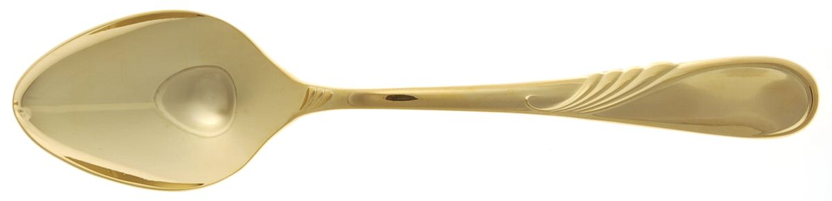 Hilary (Gold Electroplate) Place/Oval Soup Spoon by Yamazaki-1