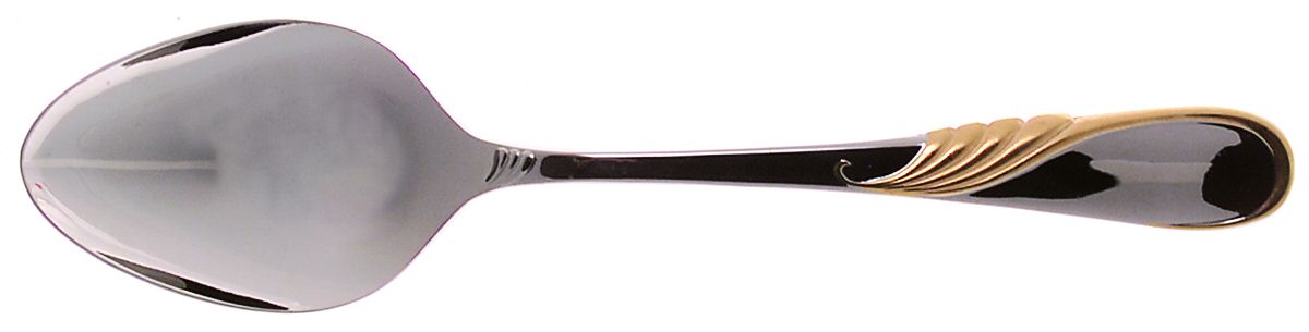 Hilary (Stainless, Gold Accent Tablespoon (Serving Spoon) by Yamazaki-1