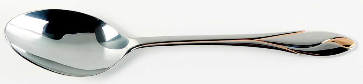 Iris Gold (Stainless) Place/Oval Soup Spoon by Yamazaki-1