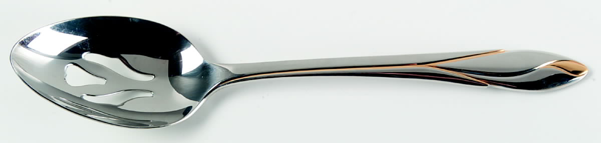Iris Gold (Stainless) Pierced Tablespoon (Serving Spoon) by Yamazaki-1