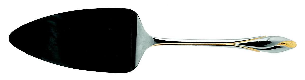 Iris Gold (Stainless) Solid Pastry Server by Yamazaki-1