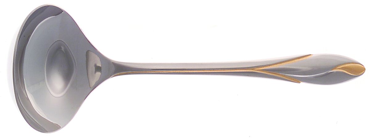 Iris Gold (Stainless) Solid Gravy Ladle by Yamazaki-1