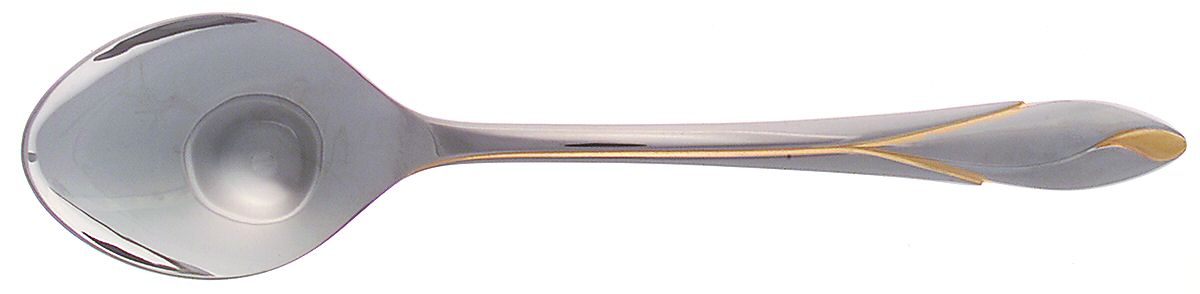 Iris Gold (Stainless) Solid Serving Spoon by Yamazaki-1