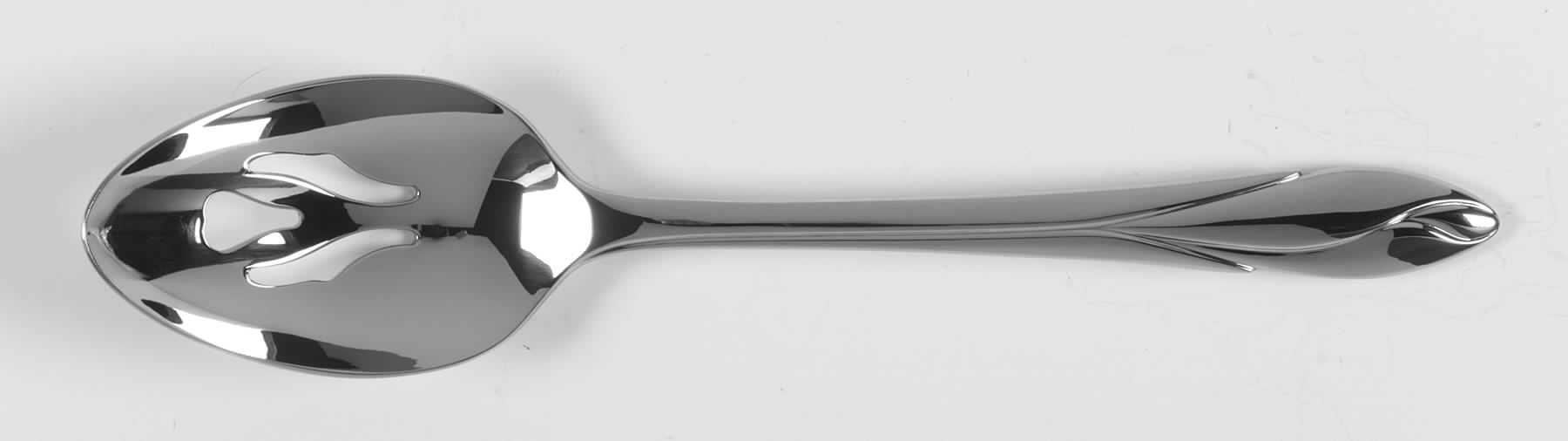 Iris (Stainless, Glossy Finish) Pierced Tablespoon (Serving Spoon) by Yamazaki-1