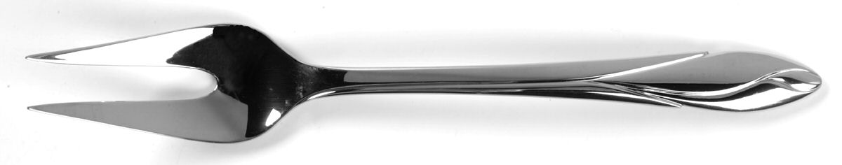 Iris (Stainless, Glossy Finish) Large Solid Cold Meat Serving Fork by Yamazaki-1
