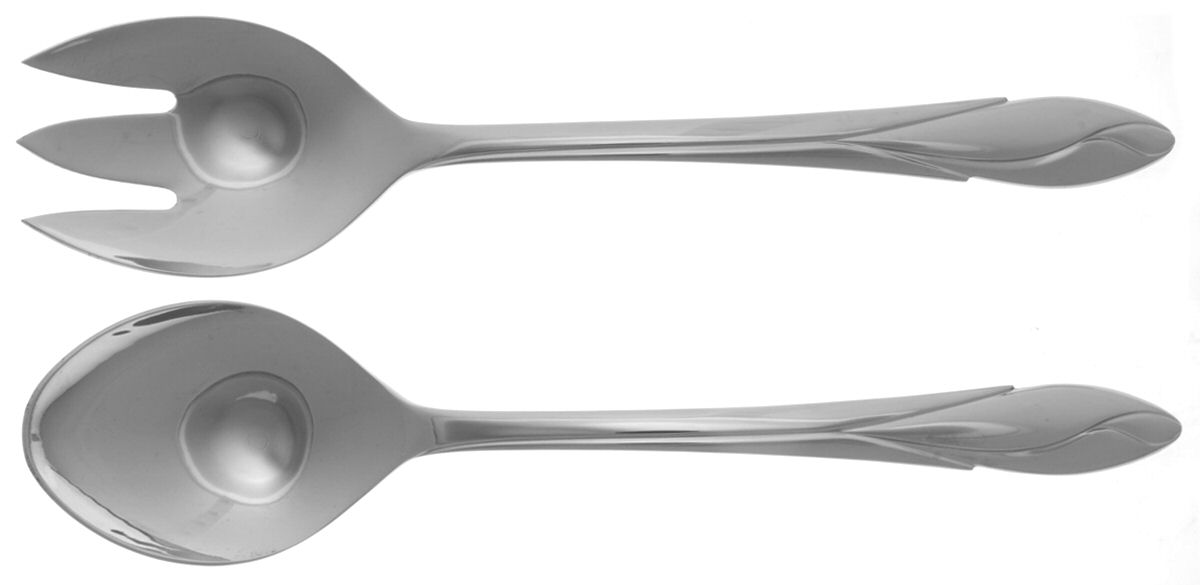 Iris (Stainless, Glossy Finish) Solid Serving Set by Yamazaki-1