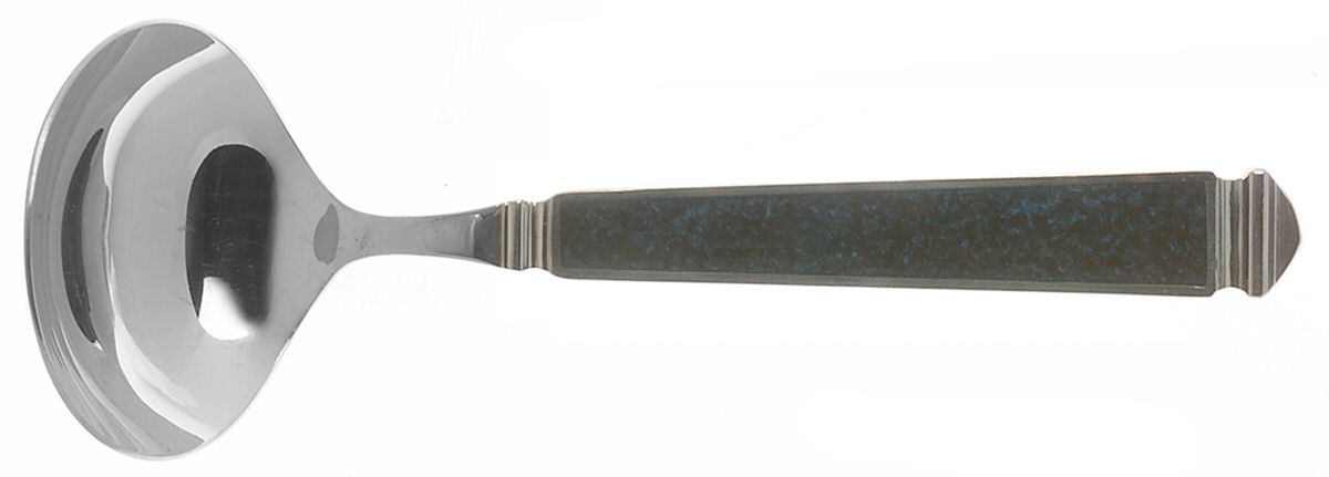 Krystallos-Blue (Stainless, Glossy) Solid Gravy Ladle by Yamazaki-1