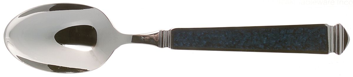 Krystallos-Blue (Stainless, Glossy) Place/Oval Soup Spoon by Yamazaki-1