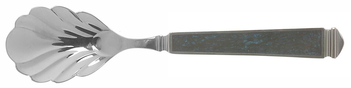 Krystallos-Blue (Stainless, Glossy) Sugar Shell Spoon by Yamazaki-1