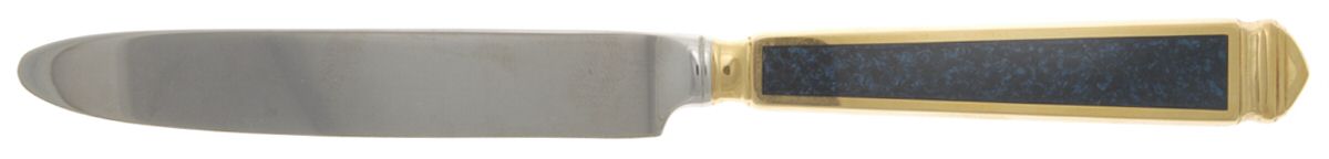 Krystallos-Blue (Stainless, Gold Accent) New French Hollow Knife by Yamazaki-1