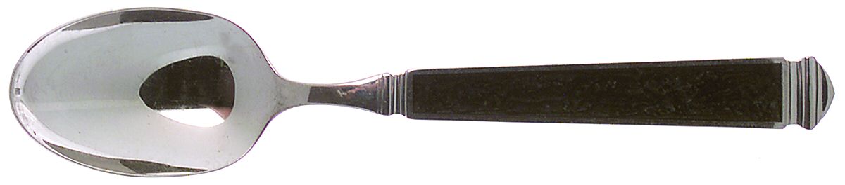 Krystallos-Black (Stainless, Glossy) Place/Oval Soup Spoon by Yamazaki-1