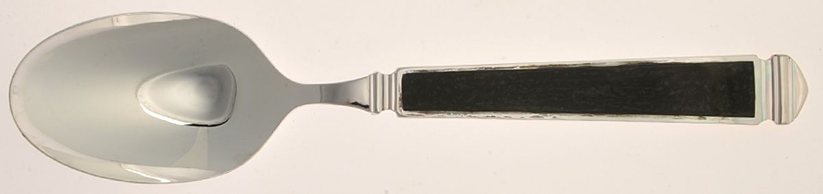 Krystallos-Black (Stainless, Glossy) Tablespoon (Serving Spoon) by Yamazaki-1